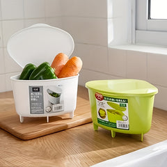 Triangle Kitchen Drain Basket for Easy Storage