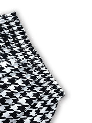 Girls Houndstooth Sweatpants Elastic Waist Casual Sport Pants