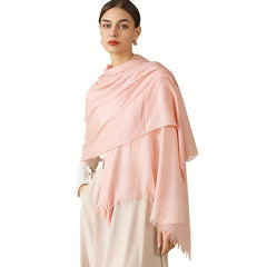 Boho Ling Scarf Sunscreen Shawl Frayed Edge Beach Towel