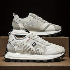 Men's Mesh Lace-up Walking Shoes Outdoor Sneakers