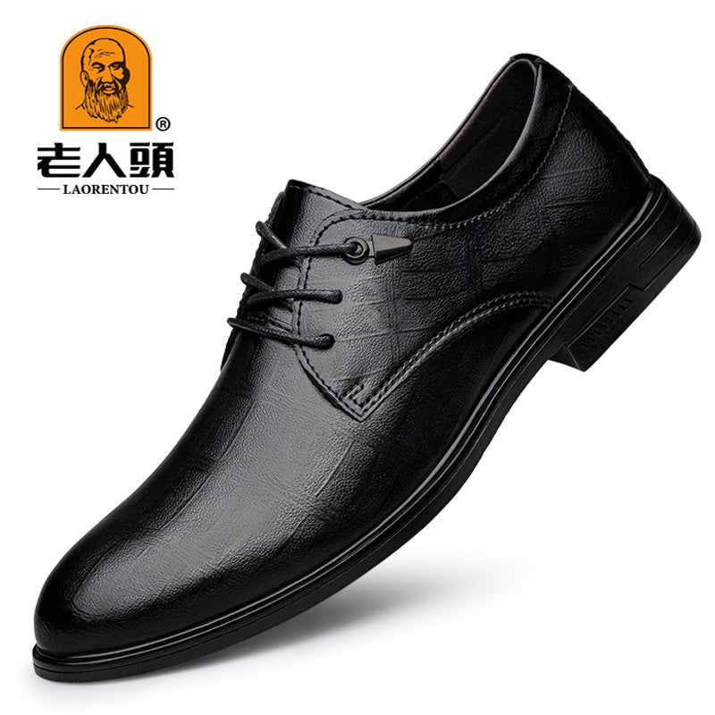 Men's Derby Shoes Lace up Front Dress Shoes For Men Business Formal Wedding