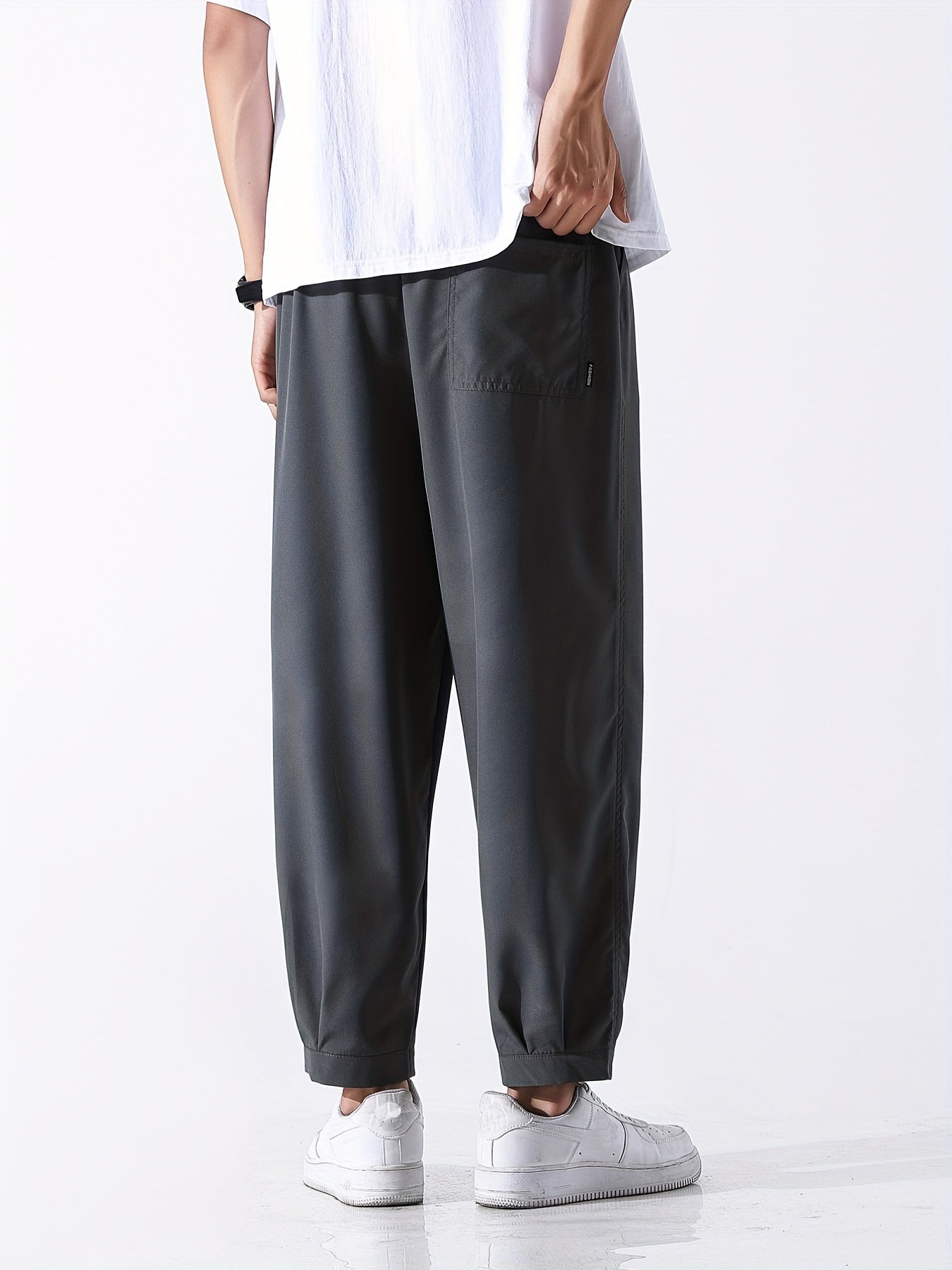 Men's Drawstring Pants Loose Casual Jogger Pants