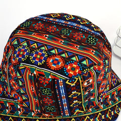 Boho Floral Bucket Hat Lightweight Casual Travel Fisherman Cap