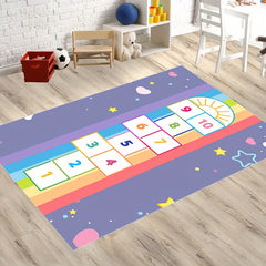Kids Hop & Count Hopscotch Soft Anti-slip Carpet Rug