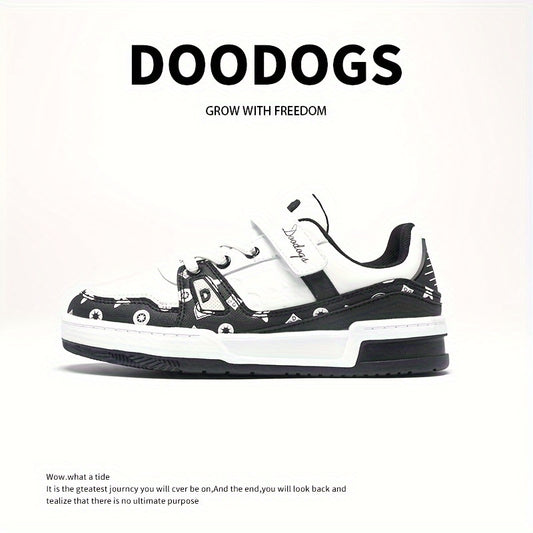 DOODOGS Girl's Street Style Skate Shoes Soft Sole Sneakers