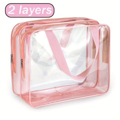 Clear Toiletry Bag Women Travel Essentials Small Cosmetic Make Up Bag