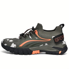 Women's Camo Pattern Hiking Shoes Lace Up Trekking Shoes