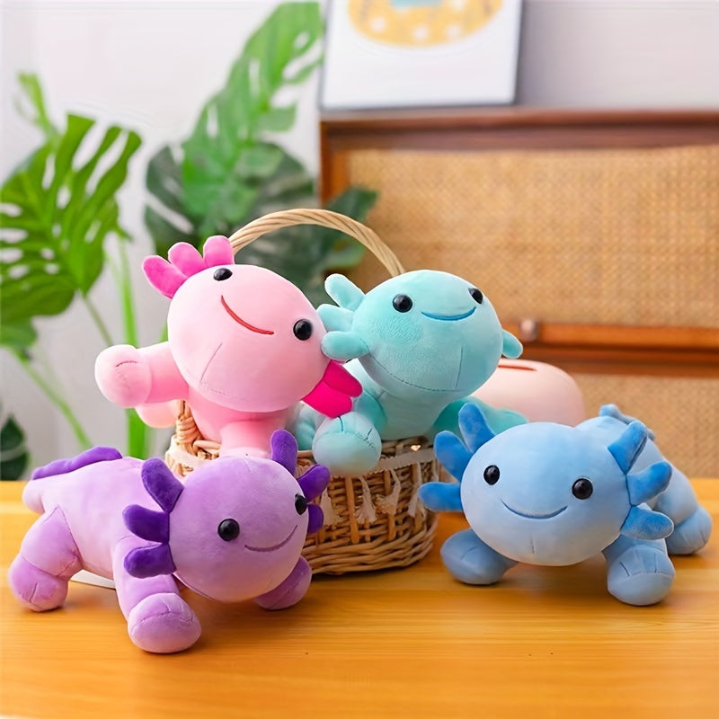 63 Inch Cartoon Axolotl Stuffed Toy Hexagonal Dinosaur Fish Stuffed Toy