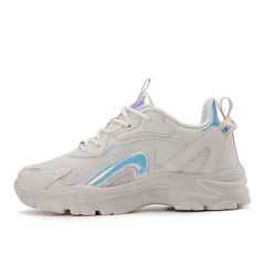 Mesh Breathable Chunky Sneakers Lace Up Sport Shoes