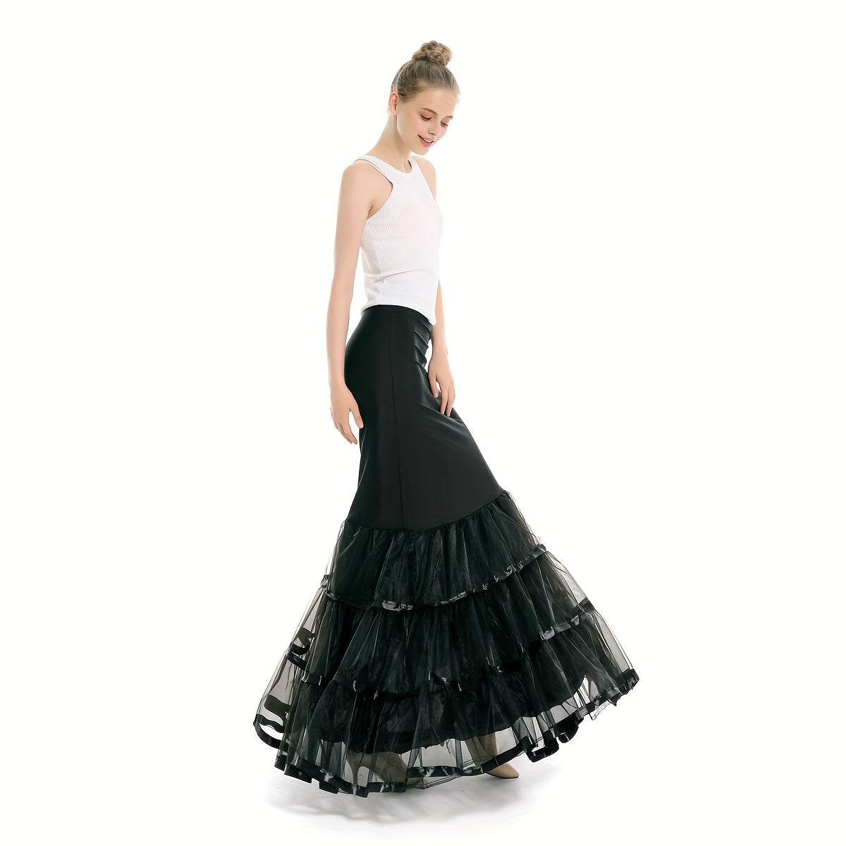 Baroque Style Mermaid Tail Petticoat