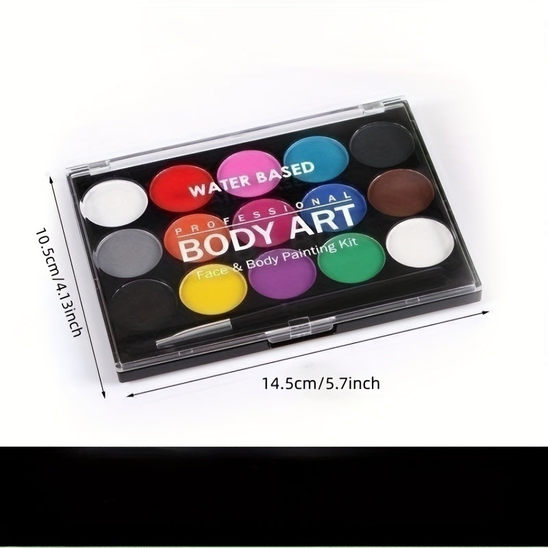 Face Painting Kit With Stencils Cosplay Makeup Palette