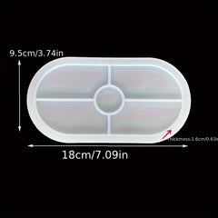DIY Flower Pot Concrete Mould Oval Tray Silicone Mold L M S XL Size Storage Box