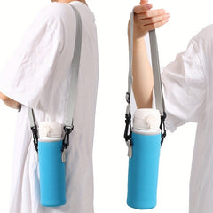 Insulated Cup Cover With Shoulder Strap for Outdoor Camping