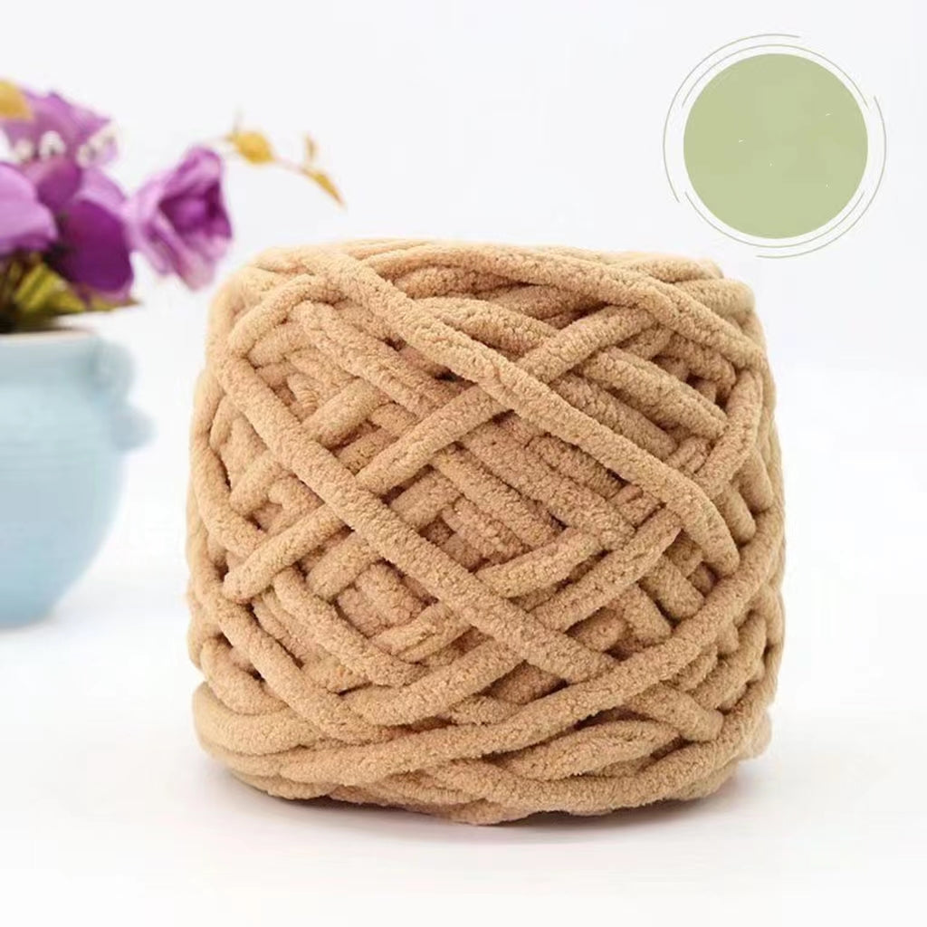 Soft Chenille Yarn For Crochet DIY Knitting Supplies Size 5 Bulky