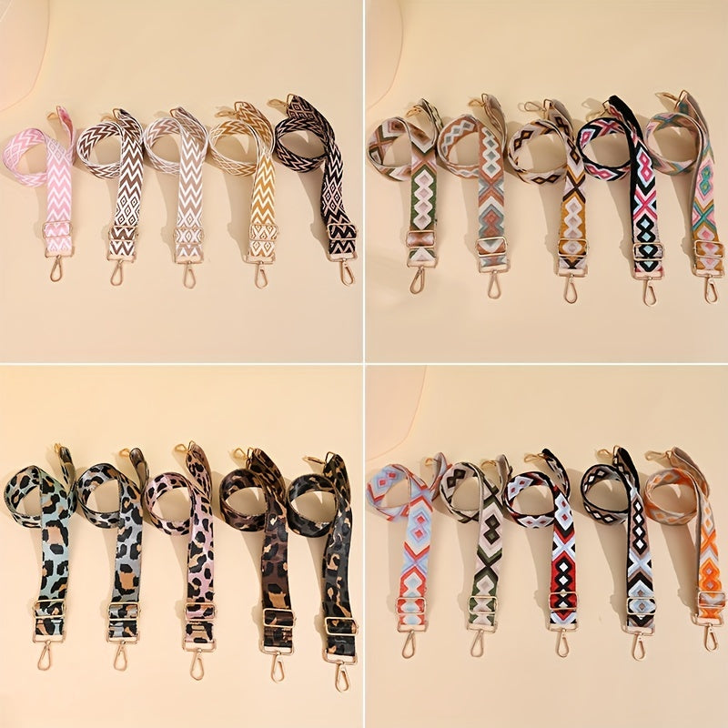 Adjustable Leopard Shoulder Bag Strap for Wide Purse