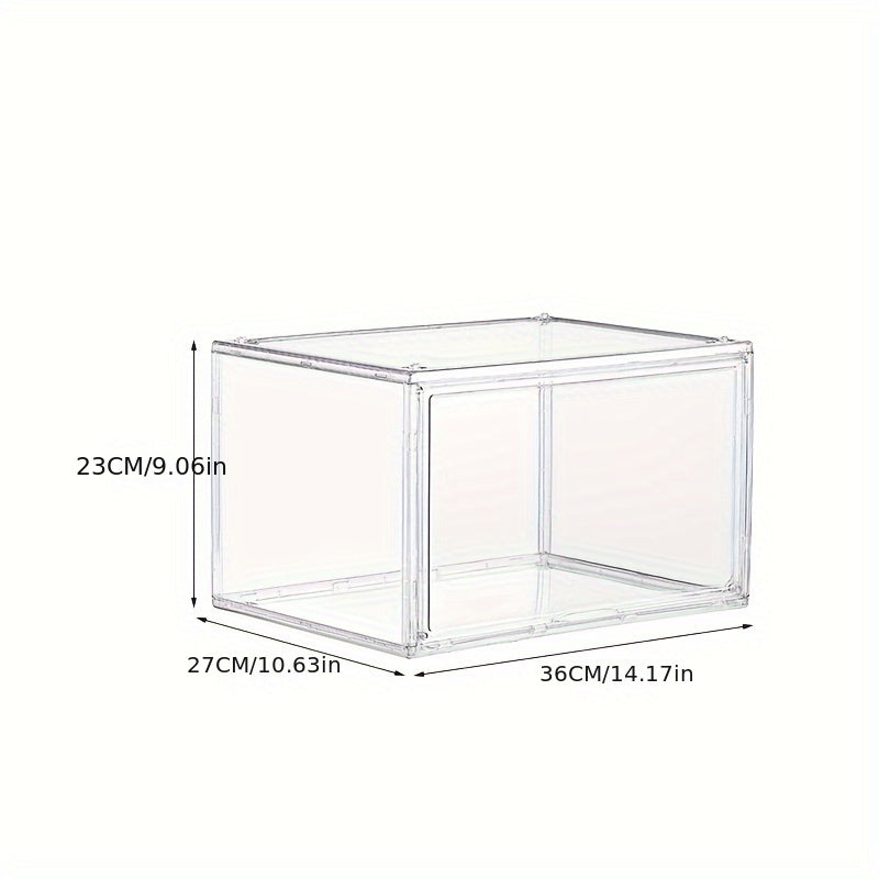 Transparent Shoe Box Plastic Shoes Storage Door Container Space Saving Organizer