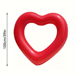 Heart Swimming Ring Inflatable PVC Pool Float