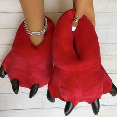 Women's Solid Novelty Slippers Plush Indoor Shoes Comfy & Soft Bedroom Shoes
