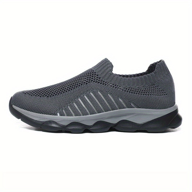 Men's Lace-up Slip-on Sneakers, Lightweight & Breathable