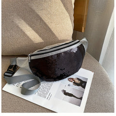 Sequins Waist Bag for Women Outdoor Travel & Commuting