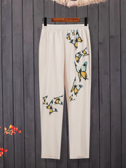 Women's Plus Butterfly & Sunflower Print 2PC Set