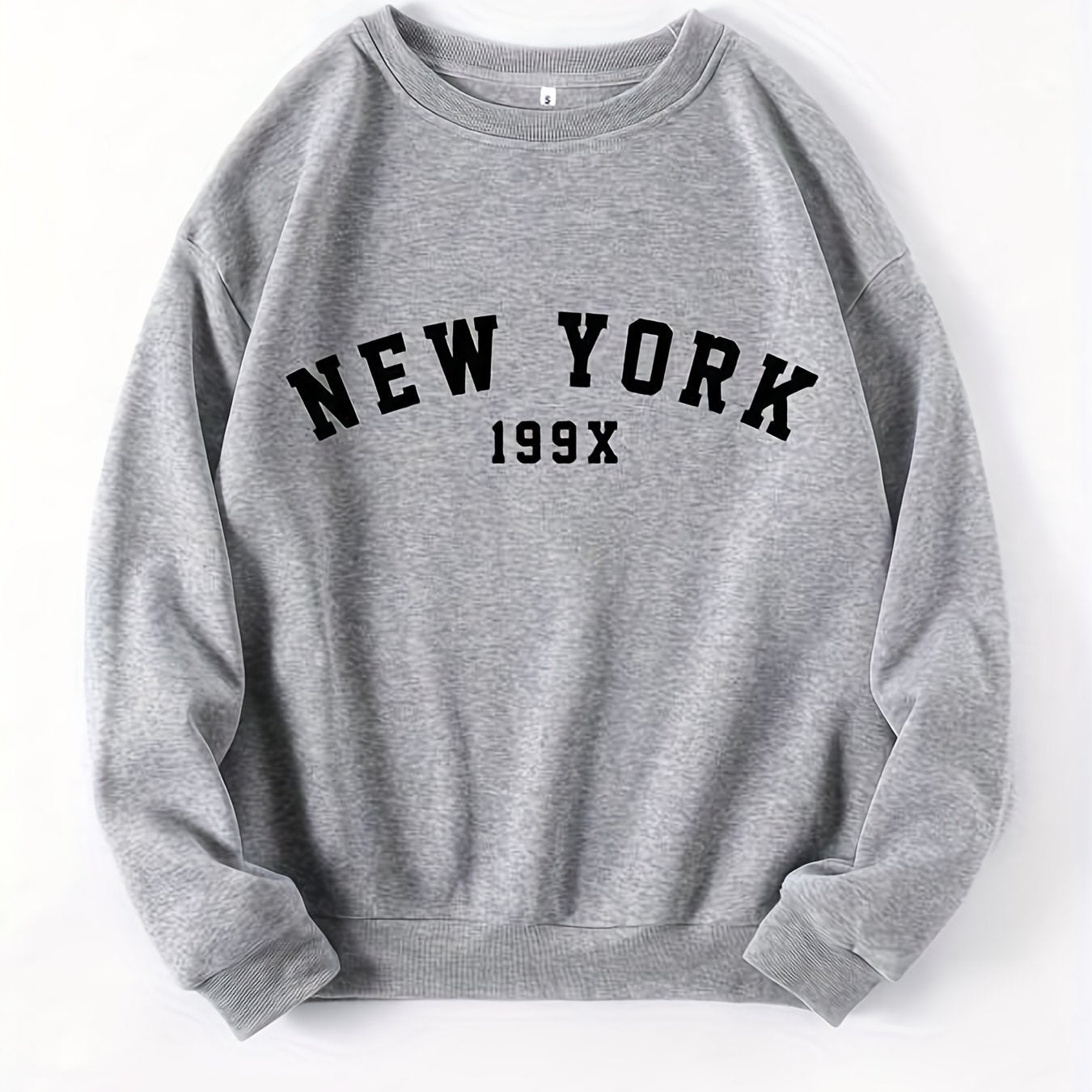 Letter Print Pullover Sweatshirt Casual Long Sleeve Crew Neck Sweatshirt