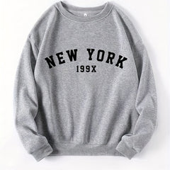Letter Print Pullover Sweatshirt Casual Long Sleeve Crew Neck Sweatshirt