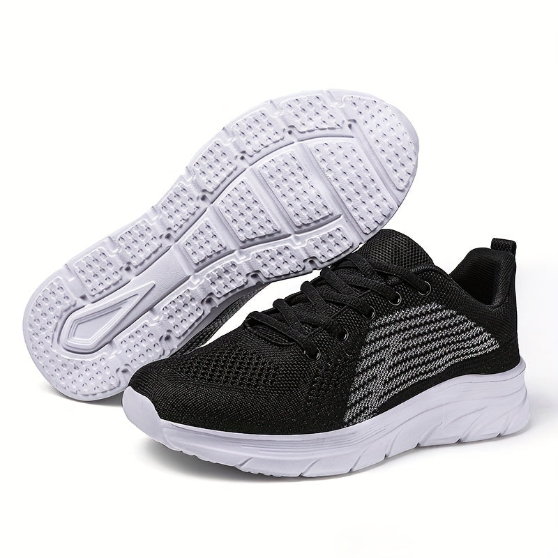 Men's Breathable Knit Casual Shoes Lightweight Non Slip Sneakers