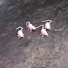 Pink Realistic Rat Prank Toy Durable Plastic Halloween Gag Gift