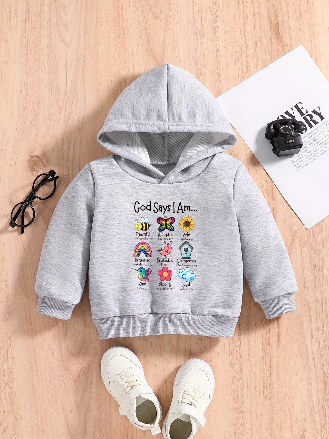 IT WAS PAPAS IDEA Baby Hooded Sweatshirt