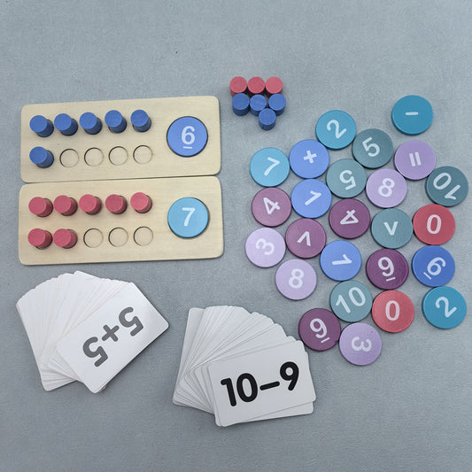 Giant Wooden Ten Frames Set for Early Math Learning