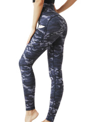 Leopard Print High Waist Leggings with Pocket
