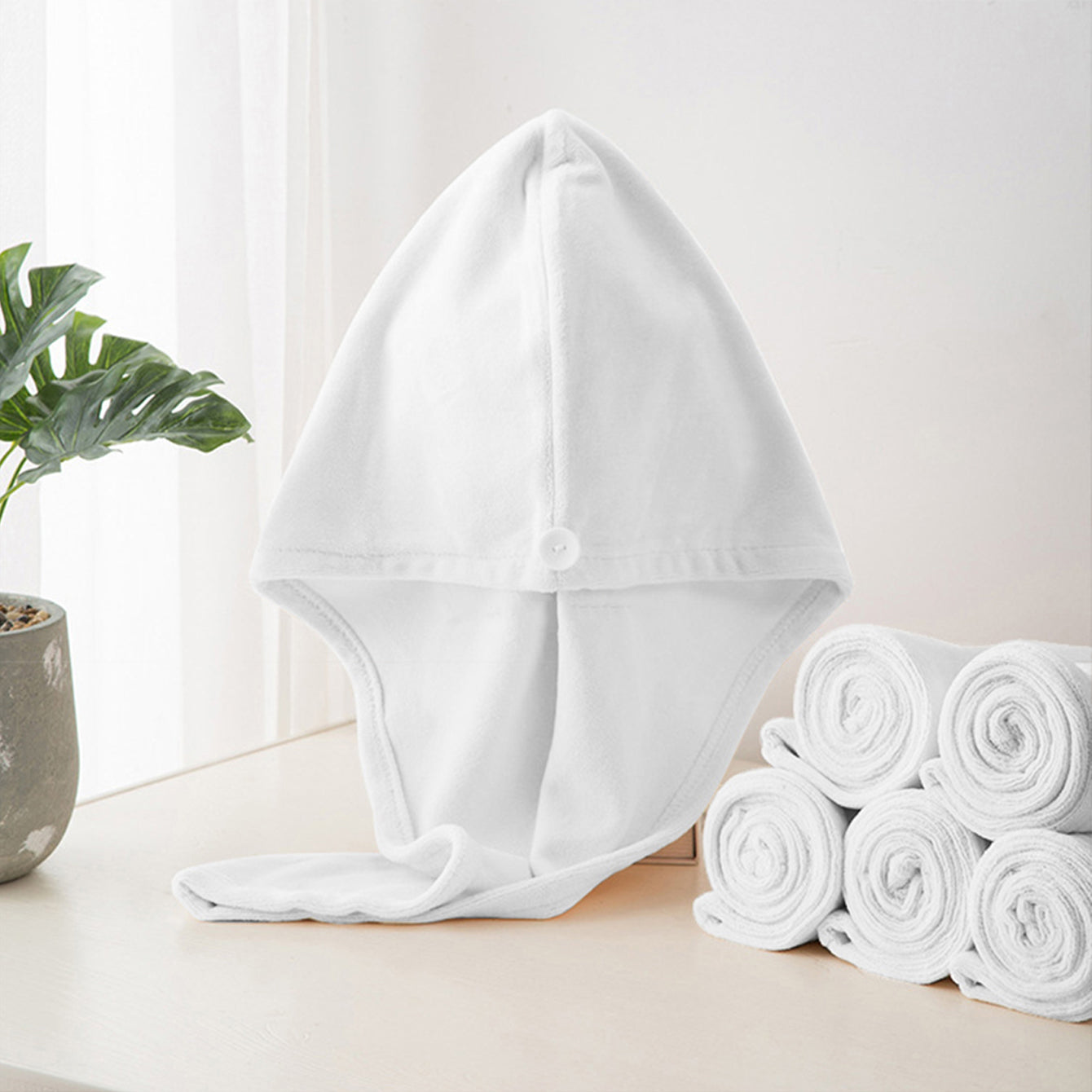 Multicolor Hair Drying Cap Towel Bag Bath Cap
