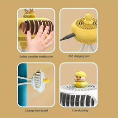 Portable USB Handheld Fan for Baby Cooling