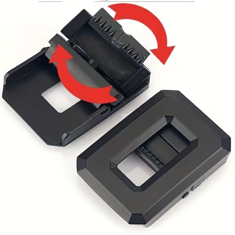 Hollow Rotating Alloy Buckle Double Sided Casual Strap