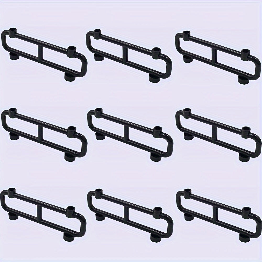 9pcs ABS Building Block Traffic Road Guardrail Set DIY Animal Scene Play