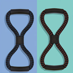 Figure 8 Fitness Puller Tension Rope for Shoulder Back Body Shaping