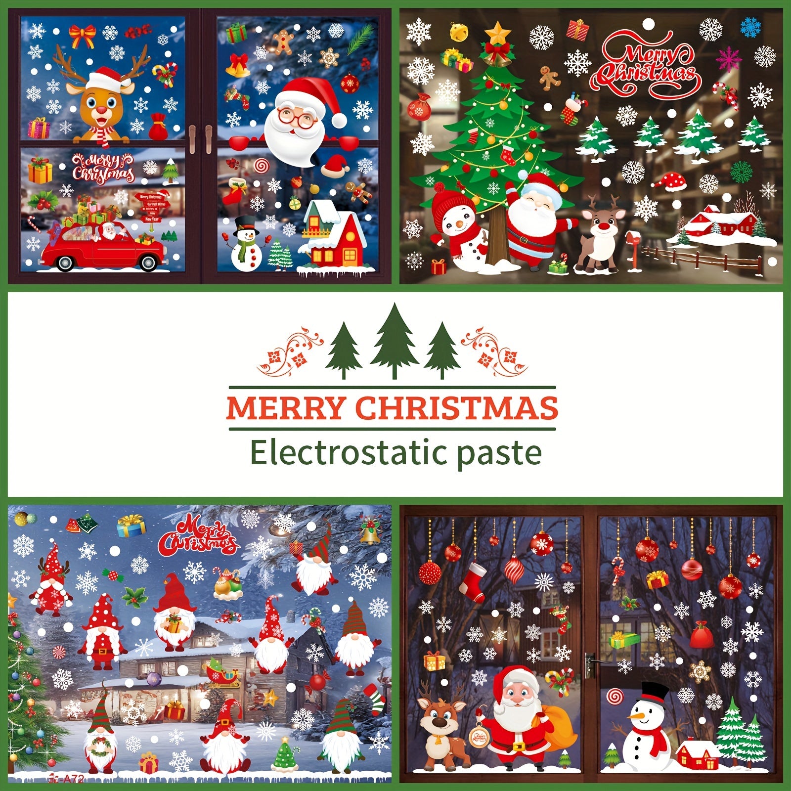 Christmas Wall Sticker Decoration PVC Window Sticker