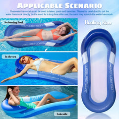 Inflatable Floating Hammock with Sunshade for Adult Pool Relaxation