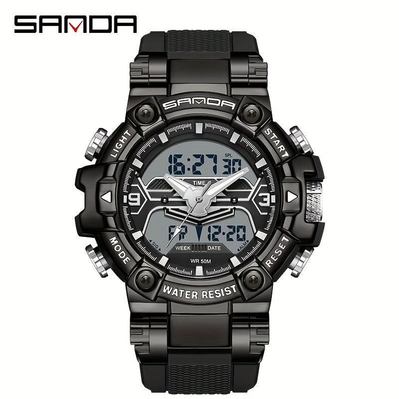 SANDA Metal Racing Waterproof Watch for Boy