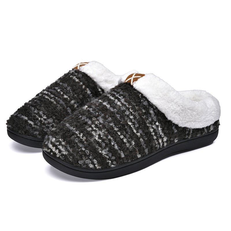 Men's Memory Foam Fleece Cozy Slippers - Winter Gift