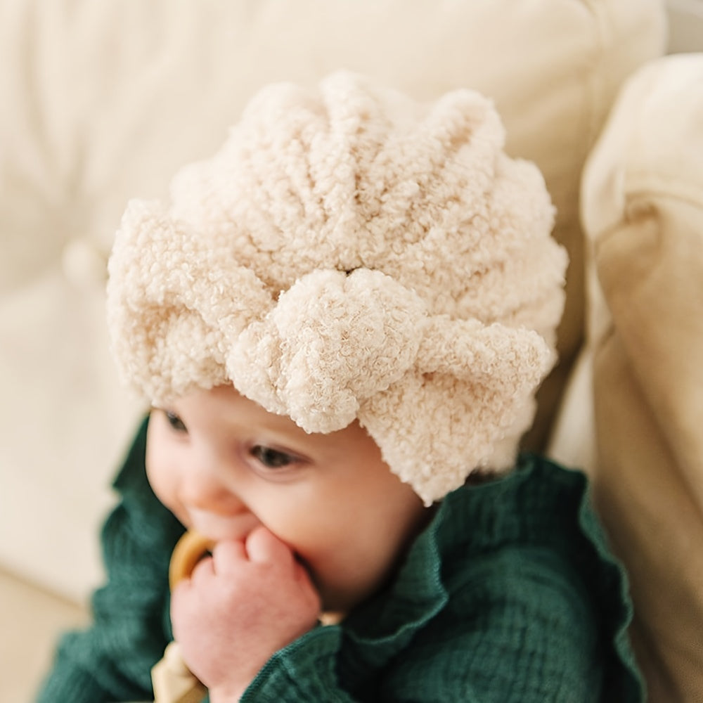 Children's Winter Hair Cap Bow Warm Keeping Hat
