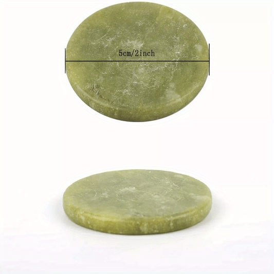 Jade Stone Eyelashes Glue Holder Grafting Eyelashes Glue Round Pallet