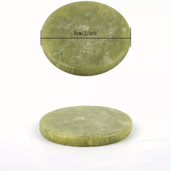 Jade Stone Eyelashes Glue Holder Grafting Eyelashes Glue Round Pallet