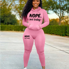Nope Not Today Print Two Piece Set