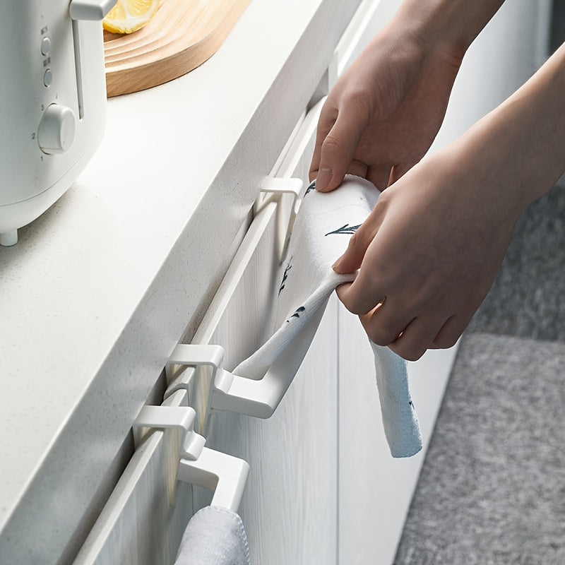 Over Cabinet Door Towel Hanging Rack Kitchen Bathroom Shelf