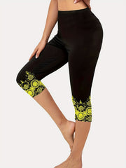 High Waist Cropped Leggings Skinny Casual Leggings