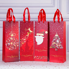 4pcs Christmas Wine Bag Gift Bag Wine Bag 11 99x35 05x10 01cm