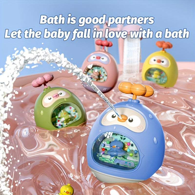 2-in-1 Tumbler Water Toy Bath Duck Spray Gun for Children Fun