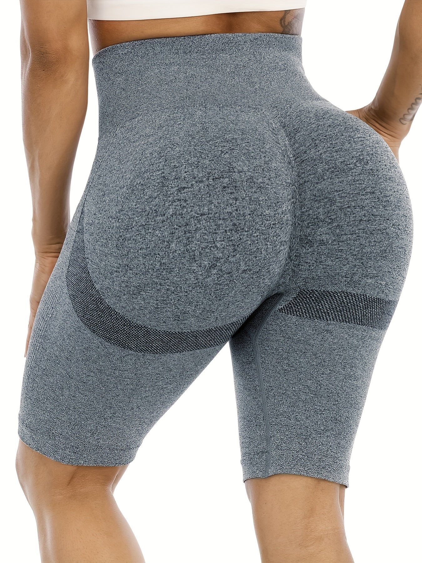 High Waist Seamless Biker Shorts for Women